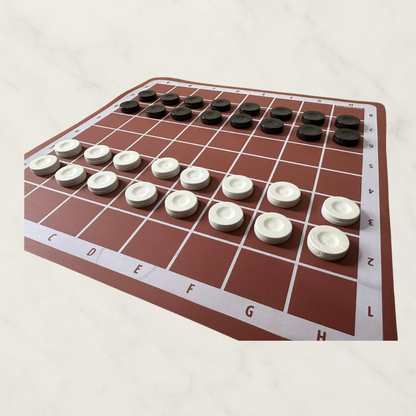 Türk Daması & 10x10 Çapraz Dama (100 International) – Çift Yönlü Profesyonel Oyun Takımı Eğitim ve Yerel Turnuvalar İçin İdeal