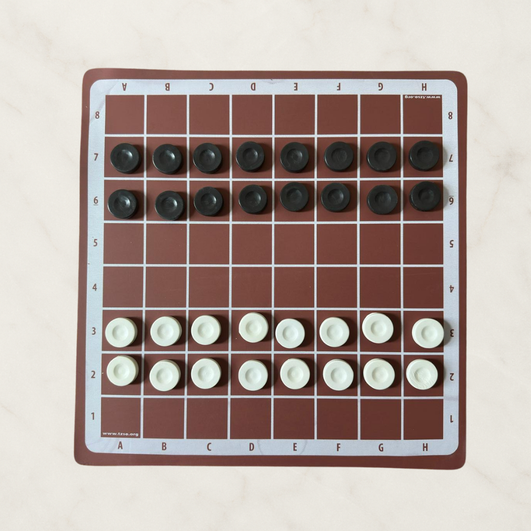 Türk Daması & 10x10 Çapraz Dama (100 International) – Çift Yönlü Profesyonel Oyun Takımı Eğitim ve Yerel Turnuvalar İçin İdeal