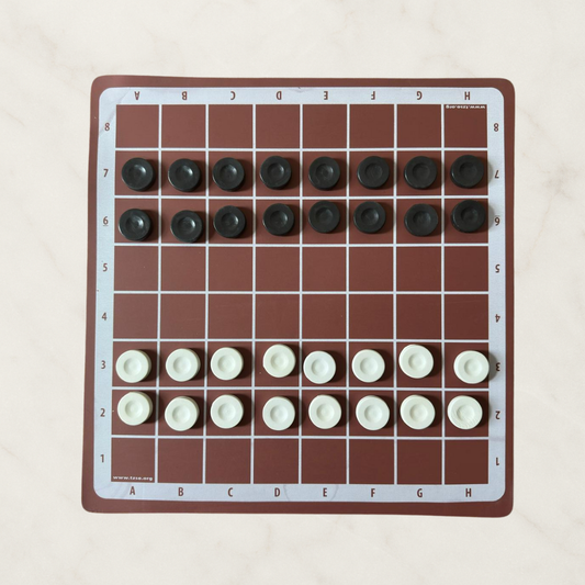 Türk Daması & 10x10 Çapraz Dama (100 International) – Çift Yönlü Profesyonel Oyun Takımı Eğitim ve Yerel Turnuvalar İçin İdeal