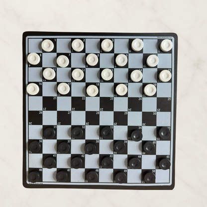 Türk Daması & 10x10 Çapraz Dama (100 International) – Çift Yönlü Profesyonel Oyun Takımı Eğitim ve Yerel Turnuvalar İçin İdeal