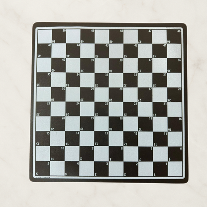 Türk Daması & 10x10 Çapraz Dama (100 International) – Çift Yönlü Profesyonel Oyun Takımı Eğitim ve Yerel Turnuvalar İçin İdeal